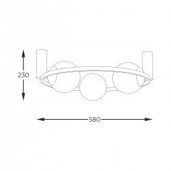 Lustra Plafon ORBIT 5008 Zumaline E27, Negru, Polonia