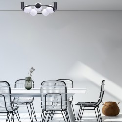 Lustra Plafon ORBIT 5009 Zumaline E27, Negru, Polonia