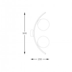 Aplica HELIX 5015 Zumaline E14, Negru, Polonia