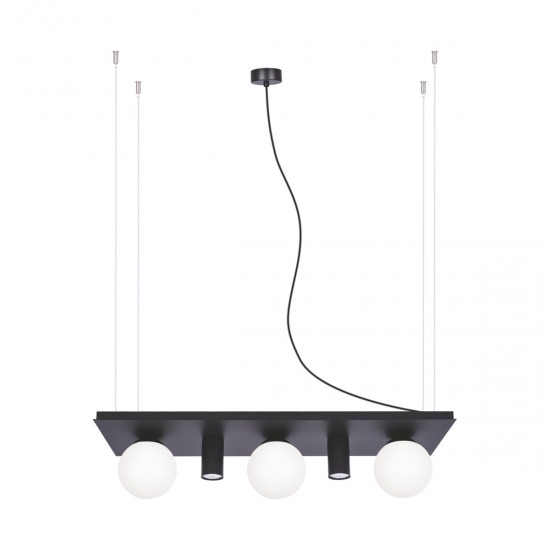 Suspensie PLANT SHELF 5555 Zumaline E14, Negru, Polonia