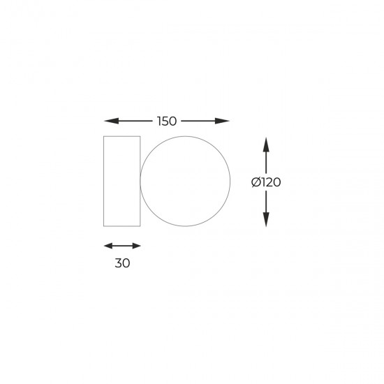 Aplica ALI 5647 Zumaline G9, Negru, Polonia