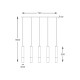 Suspensie MADERA 8620403 Zumaline G9, Lemn, Polonia