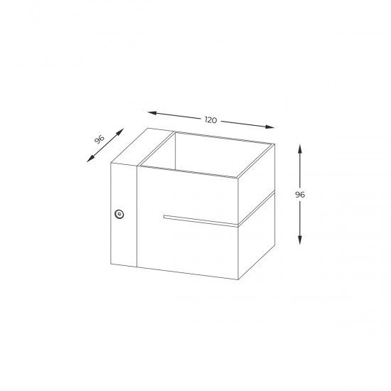 Aplica Exterior TRANSFER WL 2 BLACK 91067-N Zumaline G9, Negru, Polonia