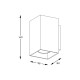 Aplica Exterior SANDY WL SQUARE WHITE 92697-N Zumaline GU10, Alb, Polonia