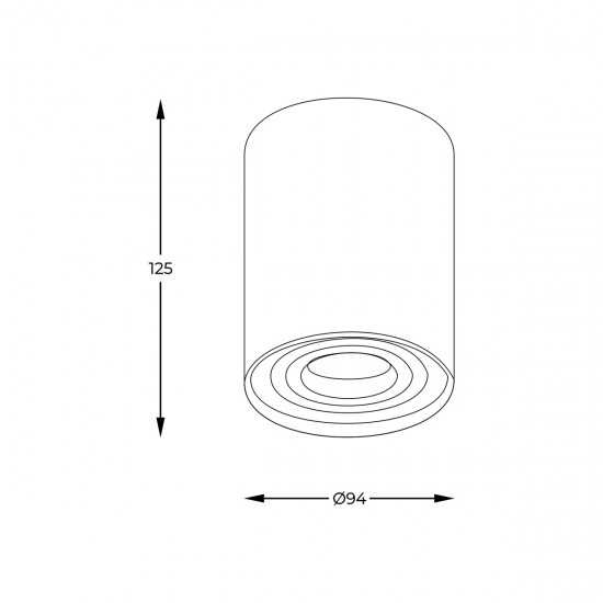 Downlight Aplicat RONDOO SL1 94354-N Zumaline GU10, Auriu, Polonia