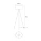 Lampadar CARA A4001-BK Zumaline E27, Negru, Polonia