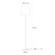 Lampadar RIVA  A4003 Zumaline E27, Negru, Polonia