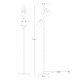 Lampadar DRACO A4022A-MBK Zumaline E27, Negru, Polonia