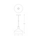 Pendul SIGMA A8016L Zumaline E27, Negru, Polonia