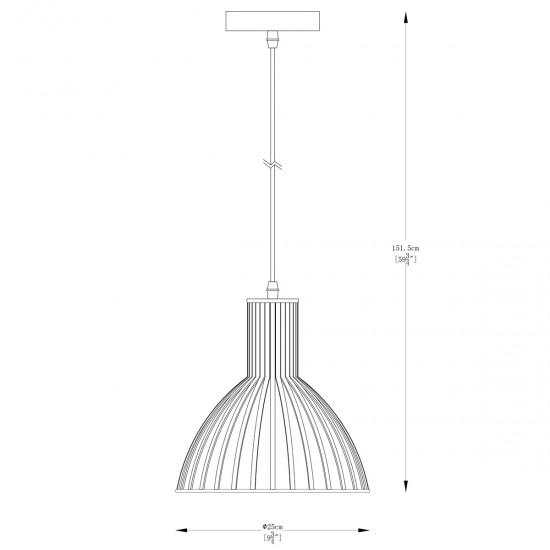 Pendul DOLIA A8082-GLD Zumaline E27, Auriu, Polonia