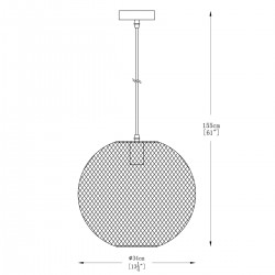 Pendul ORION A8129L Zumaline E27, Auriu, Polonia