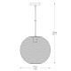 Pendul ORION A8129L Zumaline E27, Auriu, Polonia