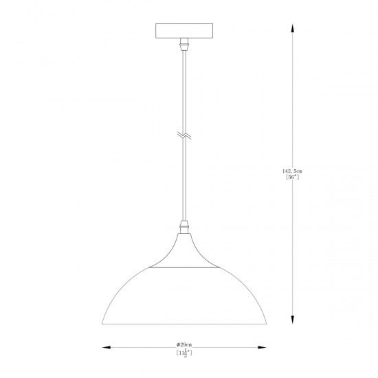 Pendul SARDA A8134 Zumaline E27, Negru, Polonia
