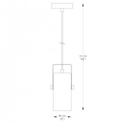 Pendul RESI A8165-1 Zumaline E27, Negru, Polonia