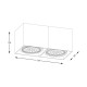 Downlight Aplicat BOX 2  ACGU10-116-N Zumaline GU10, Alb, Polonia