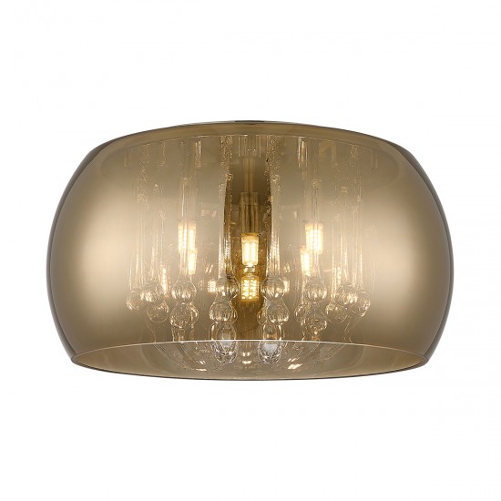 Lustra Plafon CRYSTAL C0076-05L-F4HF Zumaline G9, Auriu, Polonia