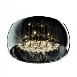 Lustra Plafon CRYSTAL C0076-06X-F4FZ Zumaline G9, Argintiu, Polonia