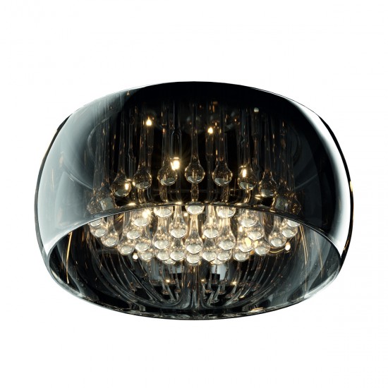 Lustra Plafon CRYSTAL C0076-06X-F4FZ Zumaline G9, Argintiu, Polonia