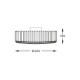 Lustra Plafon PRINCE C0360-05B-F4AC Zumaline G9, Argintiu, Polonia