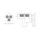Lustra Plafon GEM C0389-03F-F7AC Zumaline LED, Auriu, Polonia