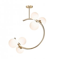 Lustra Plafon MOLECULE C0454-06Q-F7AA Zumaline G9, Auriu, Polonia