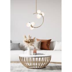 Lustra Plafon MOLECULE C0454-06Q-F7AA Zumaline G9, Auriu, Polonia