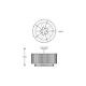 Lustra Plafon SERGIO C0528-05H-F4AC Zumaline E14, Crom, Polonia
