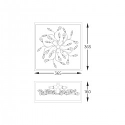 Lustra Plafon SPRING C0578-04A-B5V7 Zumaline G9, Auriu, Polonia