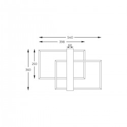 Lustra Plafon MINAR C230624202A Zumaline LED, Negru, Polonia