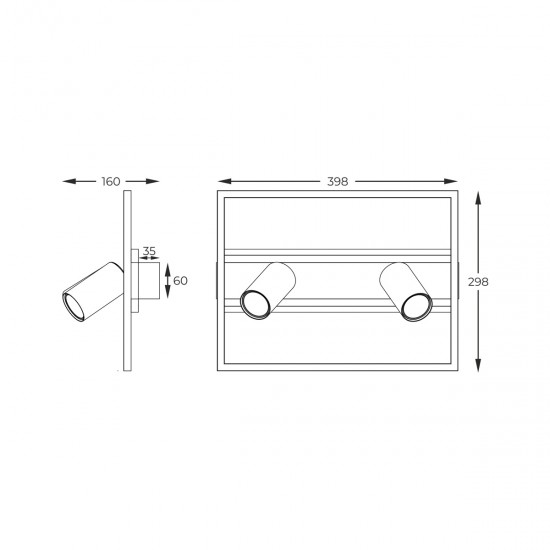 Lustra Spot KORDA  C230857704 Zumaline GU10, Negru, Polonia