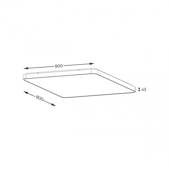Plafoniera SIERRA CL12100007-GD Zumaline LED, Auriu, Polonia