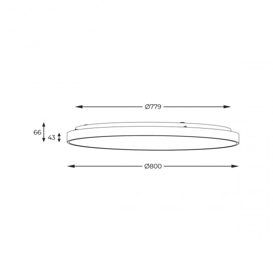 Plafoniera SIERRA CL12100010-GD Zumaline LED, Auriu, Polonia