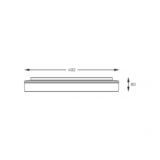 Plafoniera BOIS CL2204003-490MBWT Zumaline LED, Negru, Polonia