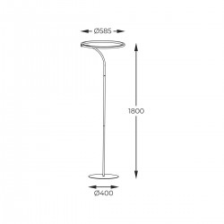 Lampadar CORIT E82907-31 Zumaline LED, Negru, Polonia