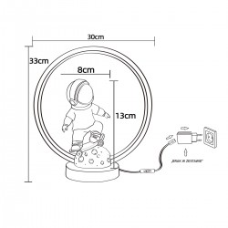 Veioza Copii ASTRONAUTA EX15S016-1 Zumaline LED, Multicolor, Polonia