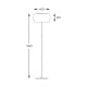 Lampadar CRYSTAL F0076-04A-F4FZ Zumaline G9, Argintiu, Polonia