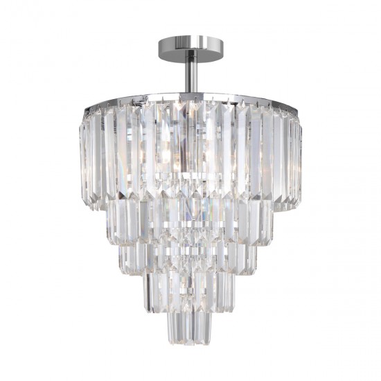 Candelabru AMEDEO FC17106/6+3+1-CHROME+CL Zumaline E14, Crom, Polonia