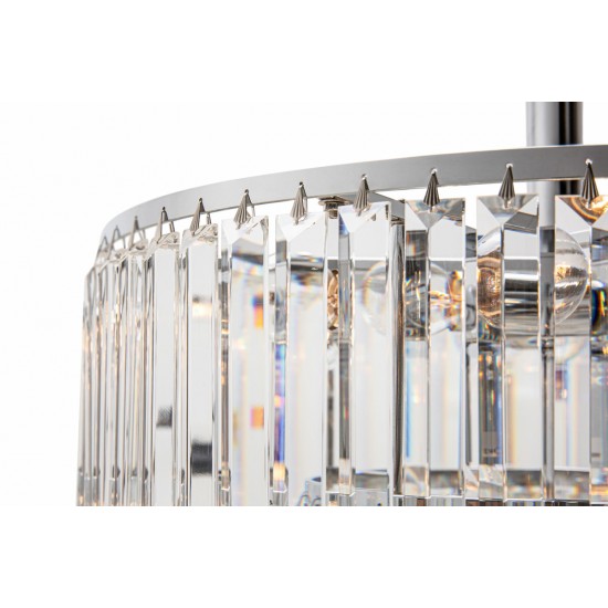 Candelabru AMEDEO FC17106/6+3+1-CHROME+CL Zumaline E14, Crom, Polonia