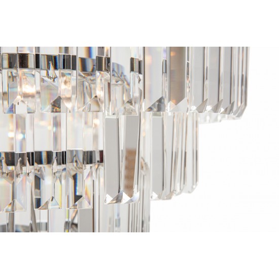 Candelabru AMEDEO FC17106/6+3+1-CHROME+CL Zumaline E14, Crom, Polonia
