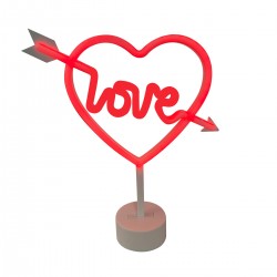 Lampa Decorativa NEON LOVE LE FM-JNL01 Zumaline LED, Rosu, Polonia