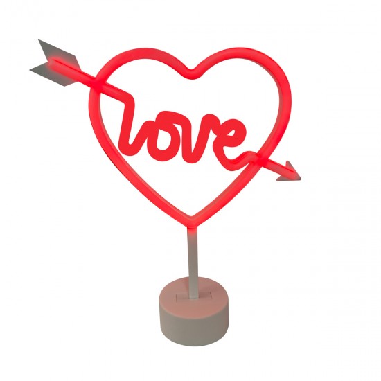 Lampa Decorativa NEON LOVE LE FM-JNL01 Zumaline LED, Rosu, Polonia