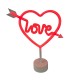 Lampa Decorativa NEON LOVE LE FM-JNL01 Zumaline LED, Rosu, Polonia