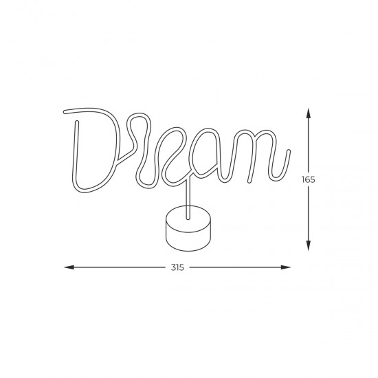Lampa Decorativa NEON DREAM LED FM-JNL33 Zumaline LED, Alb, Polonia