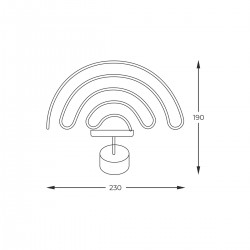 Lampa Decorativa NEON RAINBOW LED FM-NB04 Zumaline LED, Roz, Polonia