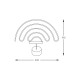 Lampa Decorativa NEON RAINBOW LED FM-NB04 Zumaline LED, Roz, Polonia