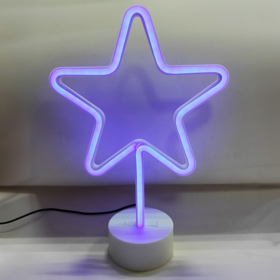 Lampa Decorativa  NEON STAR LED FM-NB20 Zumaline LED, Alb, Polonia