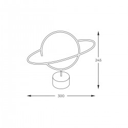 Lampa Decorativa NEON PLANET LED FM-NB21 Zumaline LED, Polonia
