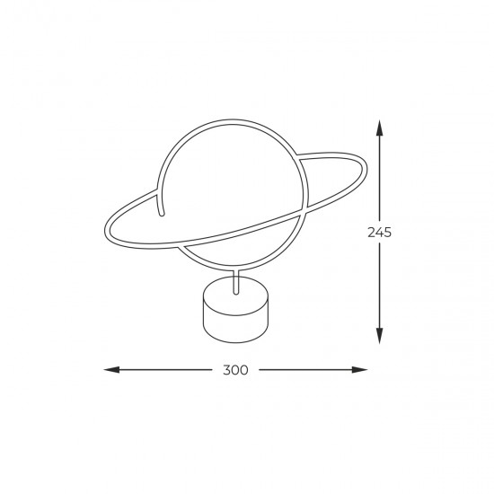 Lampa Decorativa NEON PLANET LED FM-NB21 Zumaline LED, Polonia