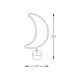 Lampa Decorativa NEON MOON LED FM-NB27 Zumaline LED, Alb, Polonia