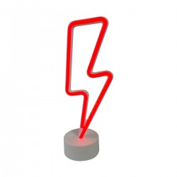 Lampa Decorativa  NEON LIGHTNING LED FM-NB28 Zumaline LED, Rosu, Polonia